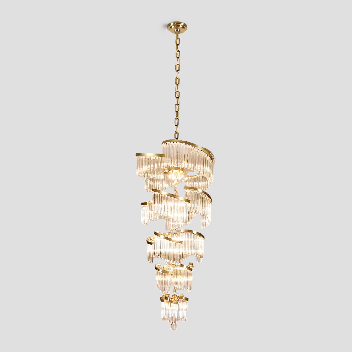 Paly Flow Crystal Chandelier