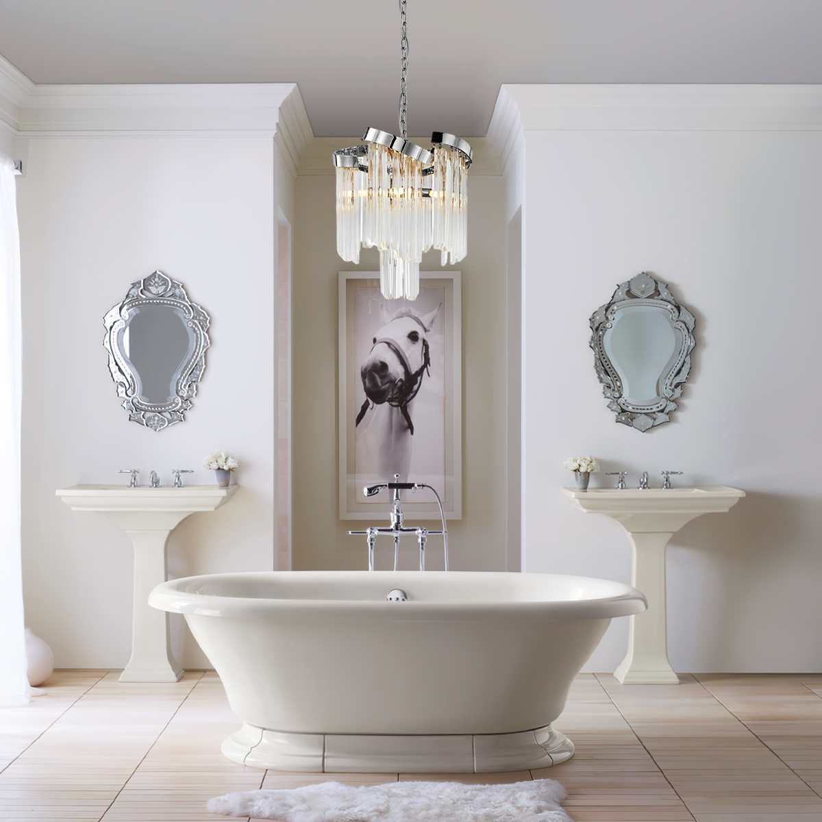 Paly Flow Crystal Chandelier