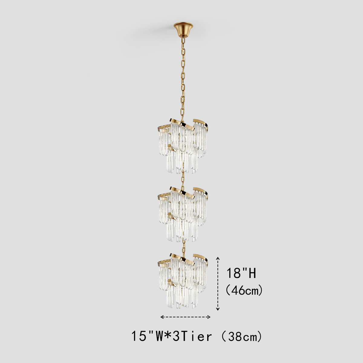 Paly Flow Crystal Chandelier