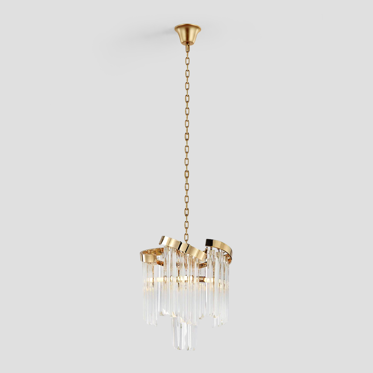 Paly Flow Crystal Chandelier
