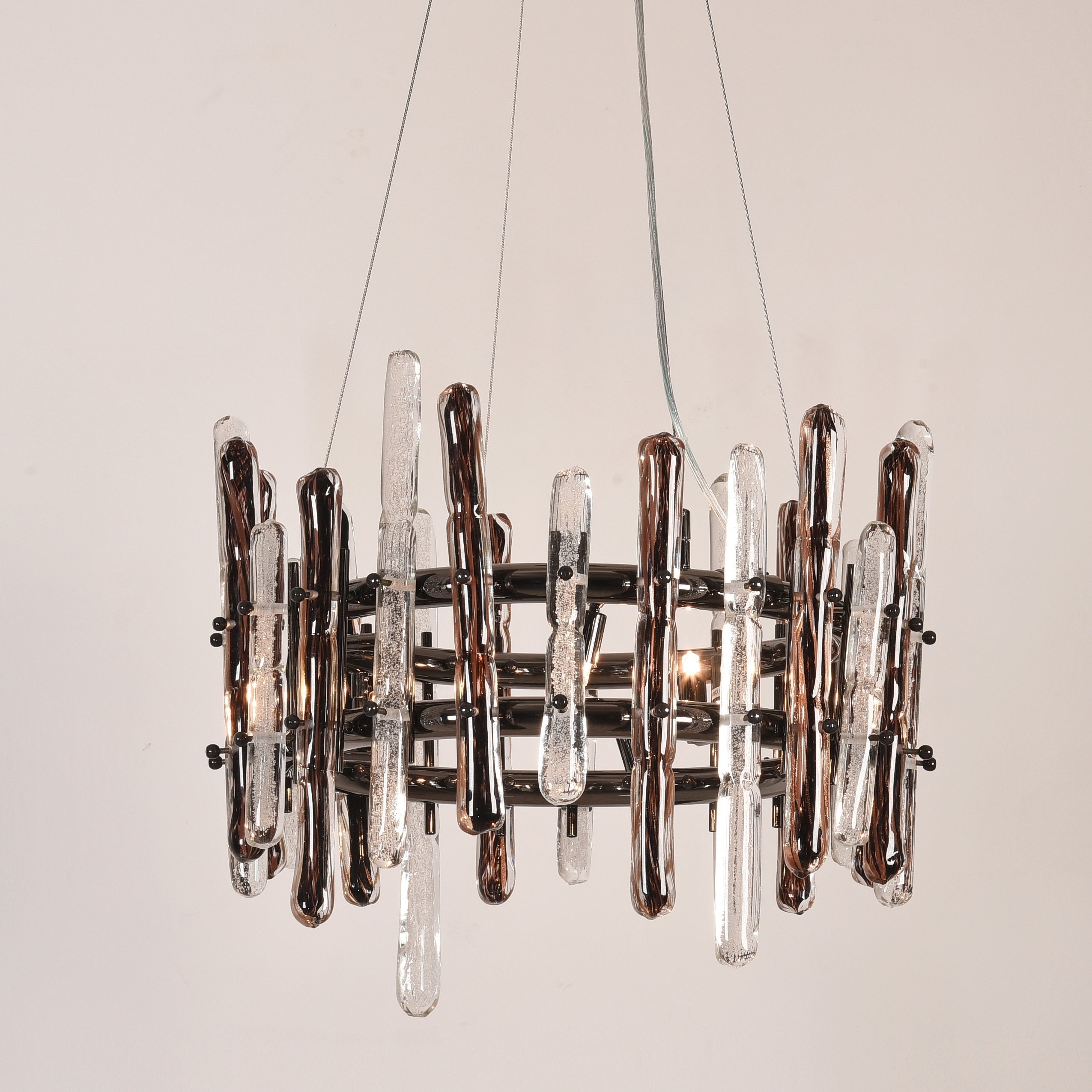 Sancy Round Glass Chandelier