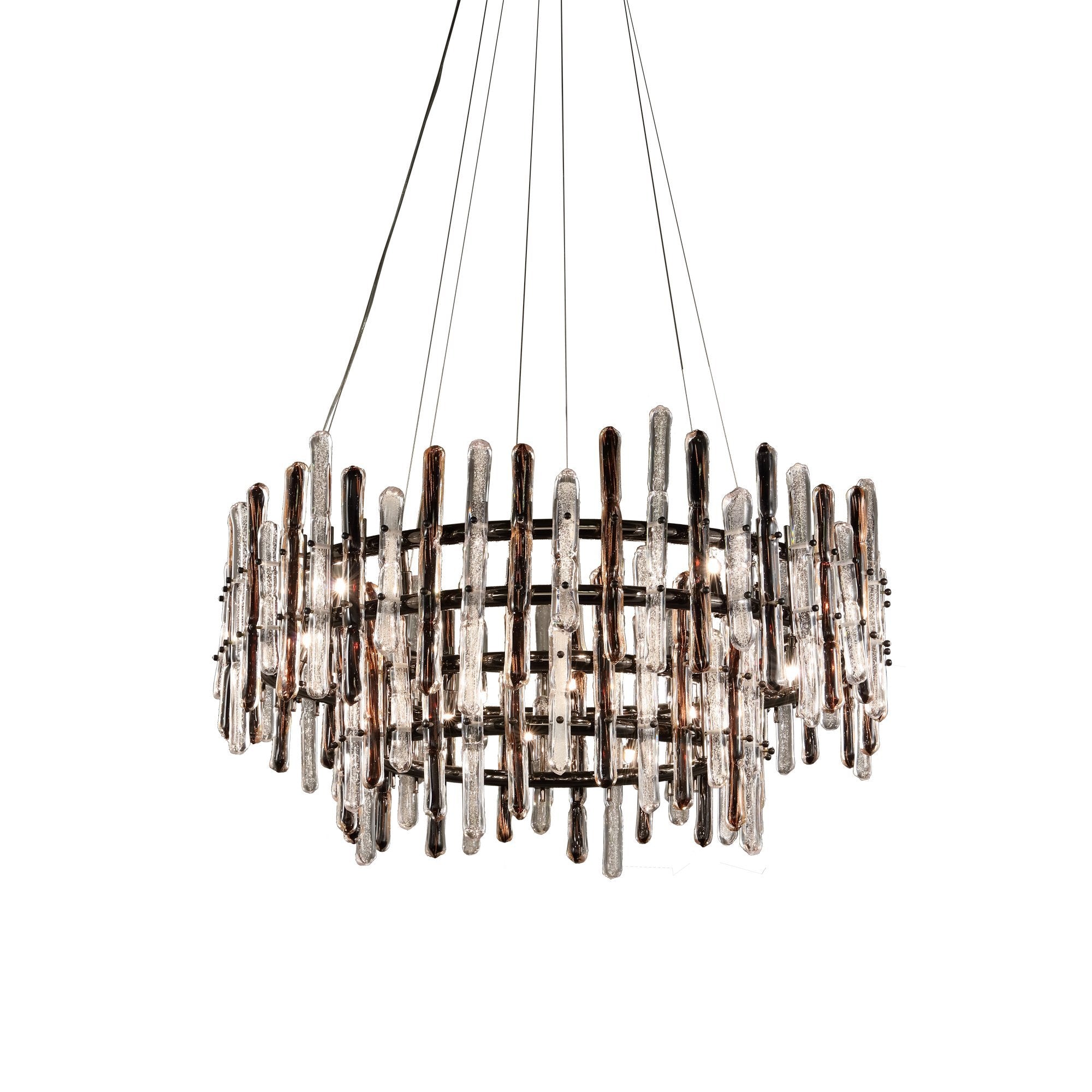Sancy Round Glass Chandelier