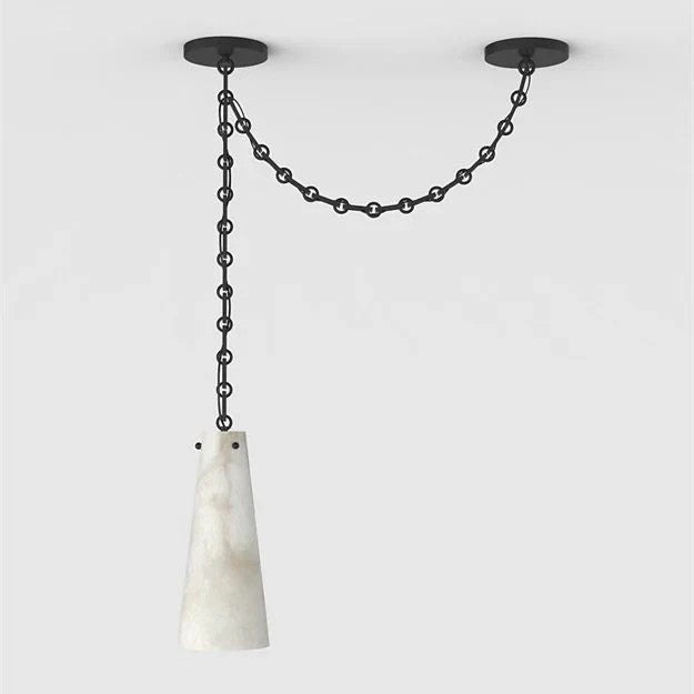 Steven Contemporary 1-Light Vintage Alabaster Pendant