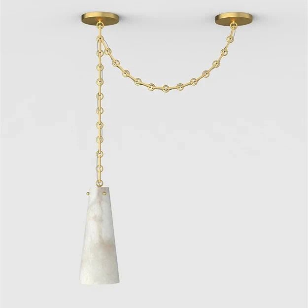 Steven Contemporary 1-Light Vintage Alabaster Pendant