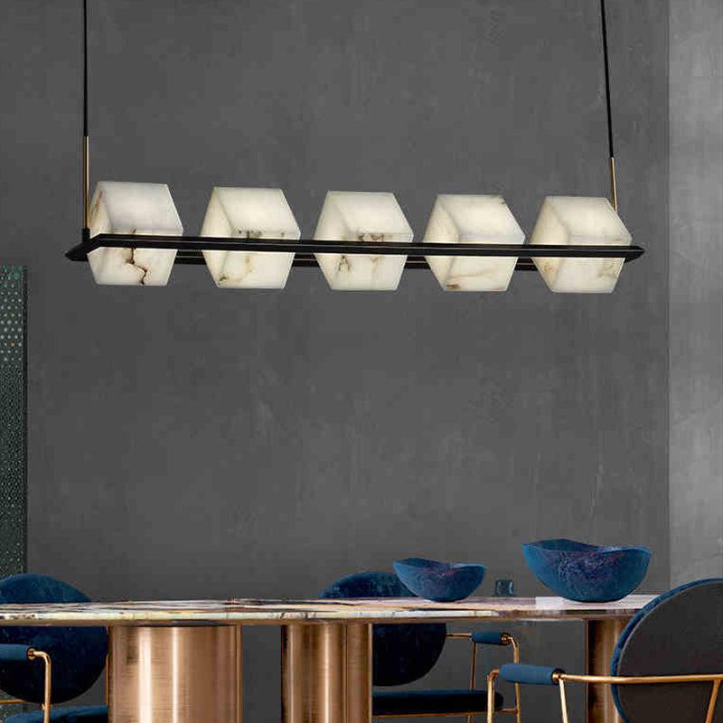 Terry Alabaster Cubic Island Pendant