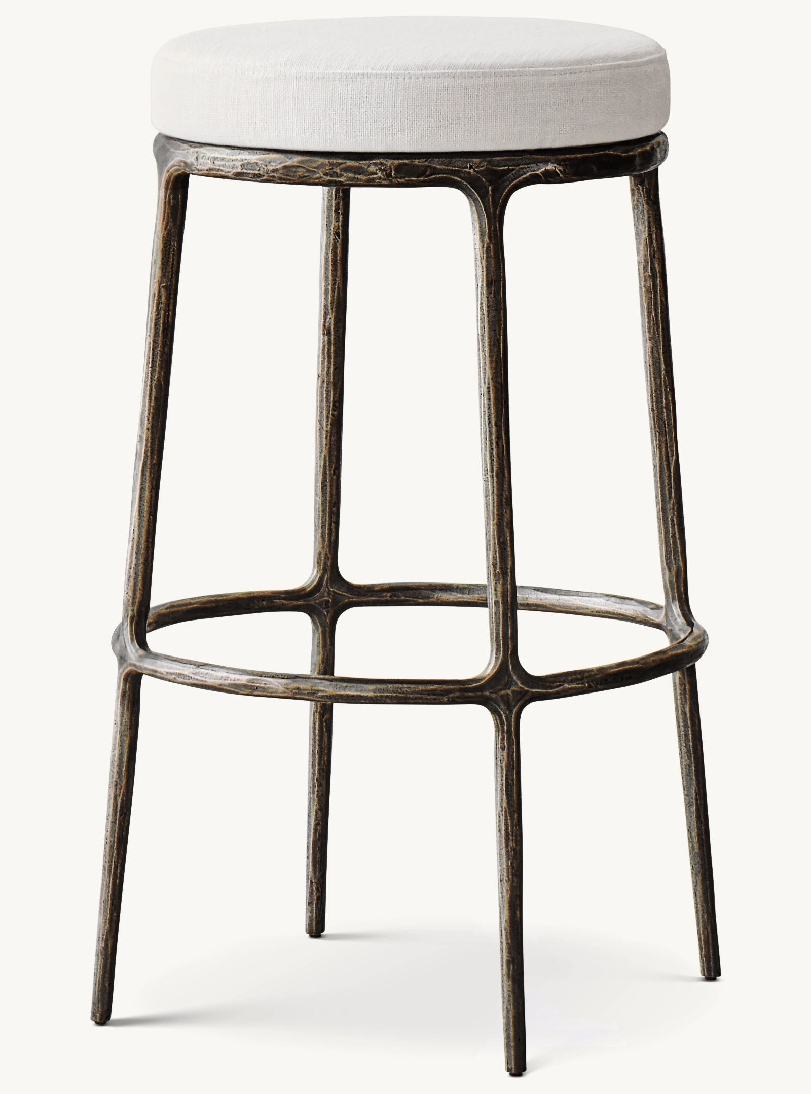 Thomson Backless Fabric Swivel Bar and Counter Stool Living Room