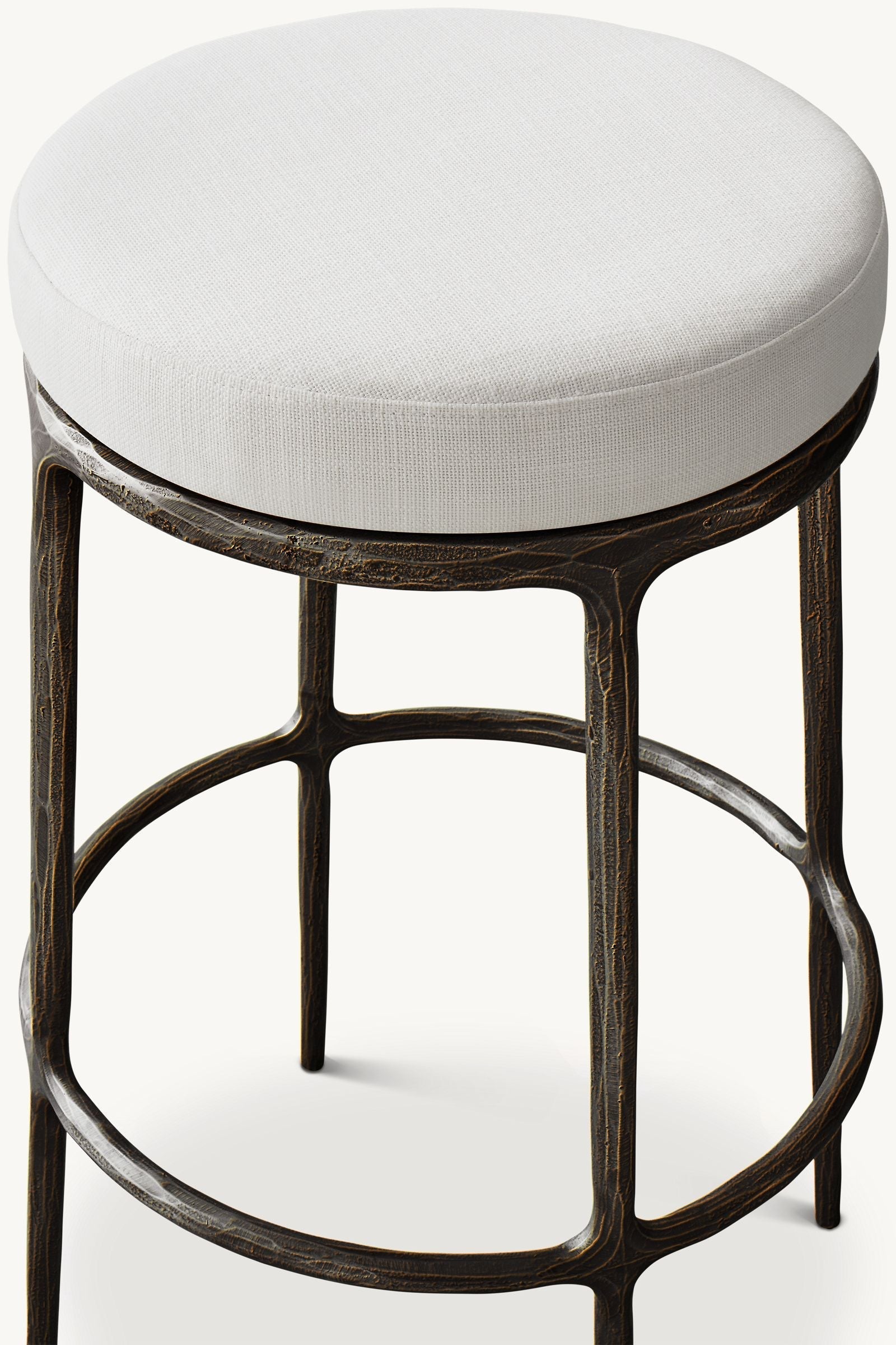 Thomson Backless Fabric Swivel Bar and Counter Stool Living Room