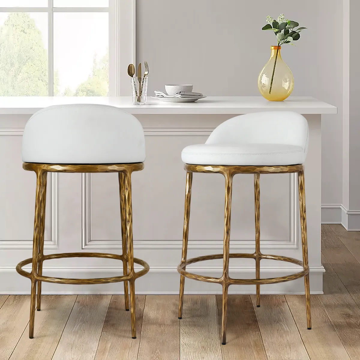 Thomson Bar Counter Stool Leather Style 