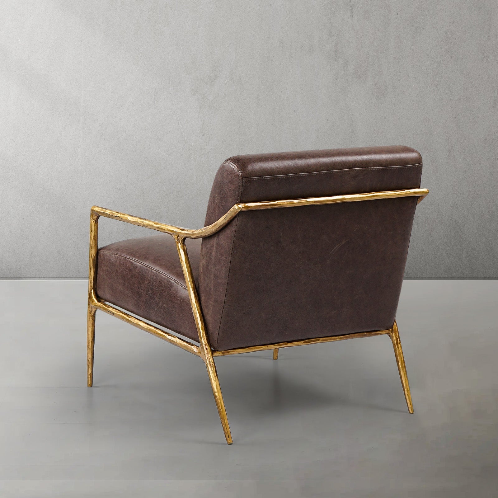 Thomson Brown Leather Accent Chair