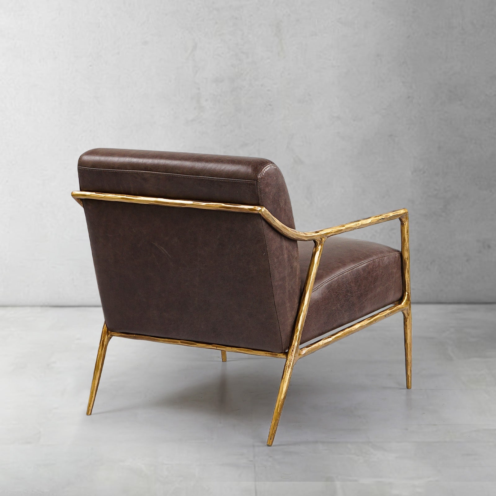 Thomson Brown Leather Accent Chair