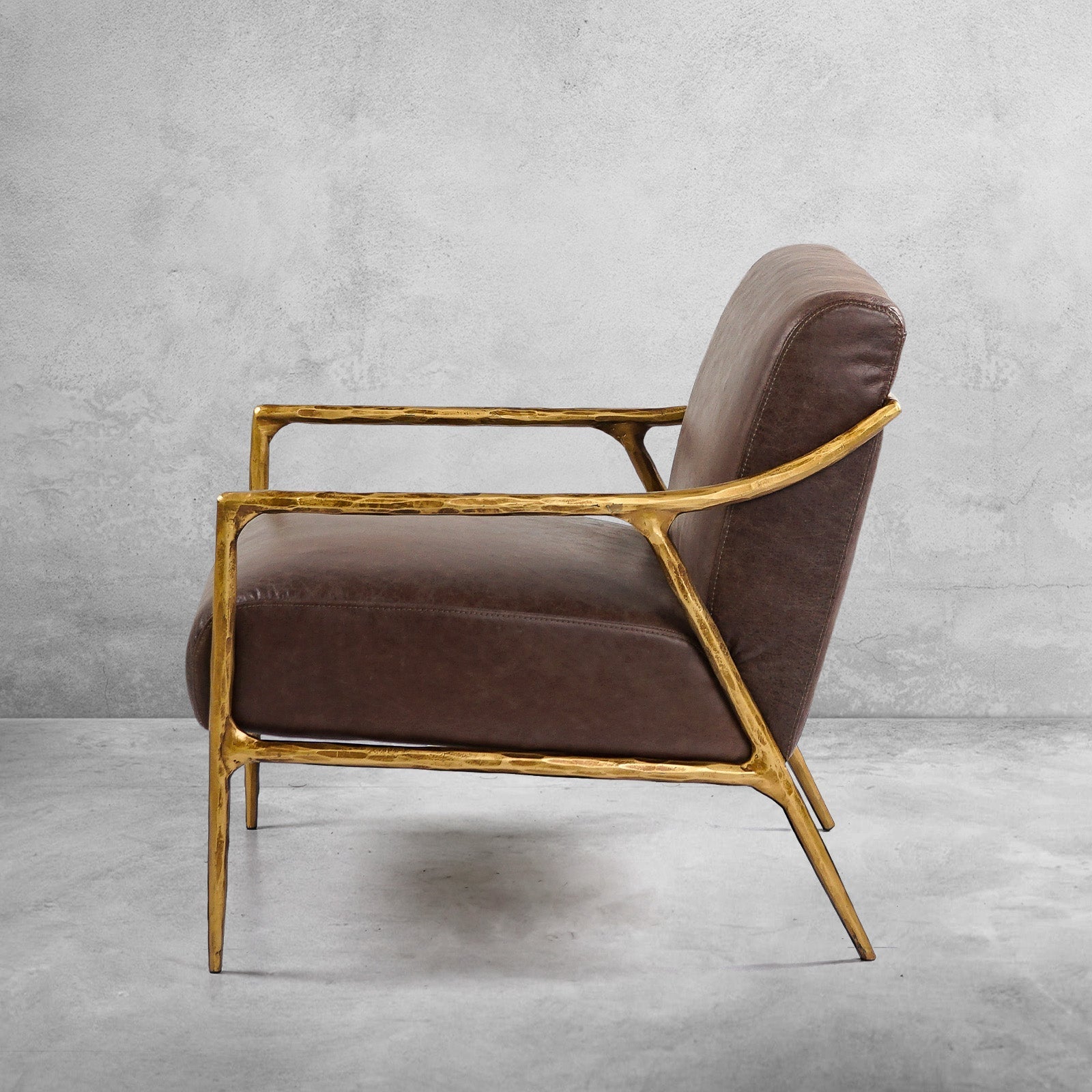 Thomson Brown Leather Accent Chair