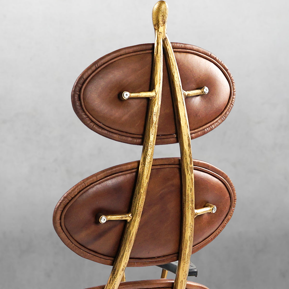 Thomson High Back Brown Leather Lounge Accent Chair