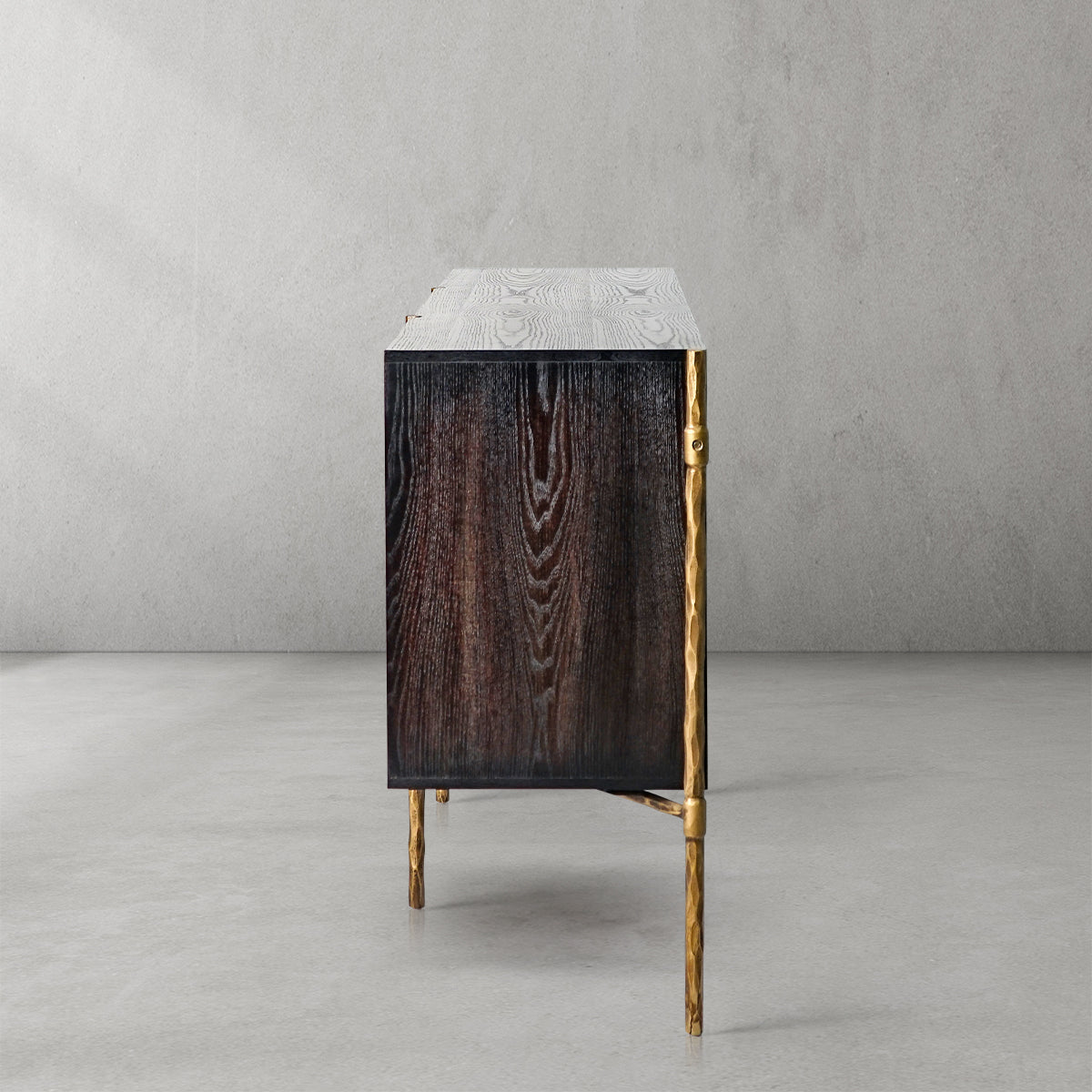 Thomson Metal Frame Rattan Side Cabinet