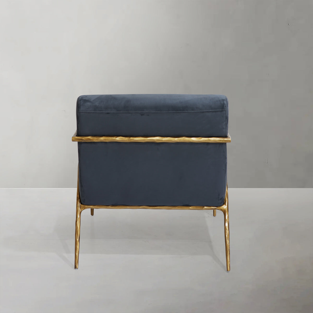 Thomson Retro Silver Iron Frame Track Armchair