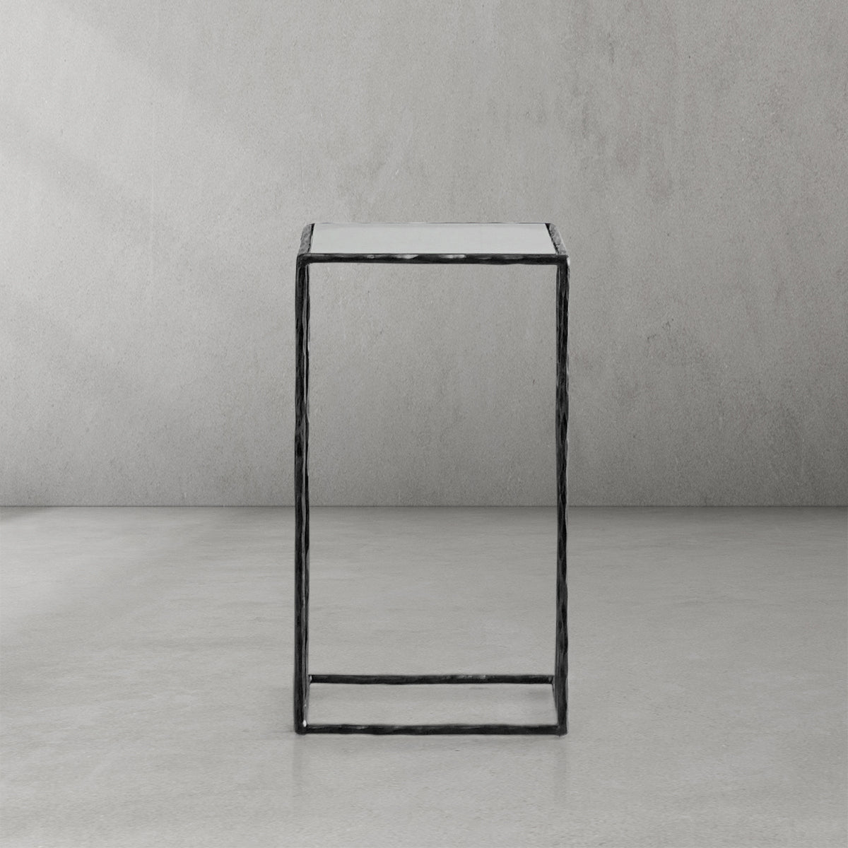 Thomson Tempered Glass C-Shaped Side Table
