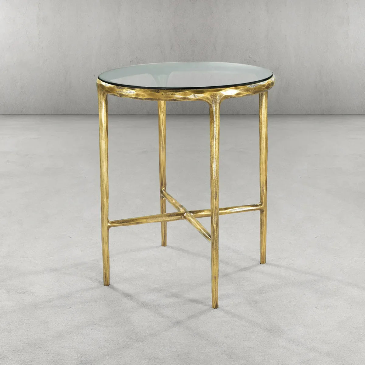 Thomson Glass Round Side Table 18" 22"