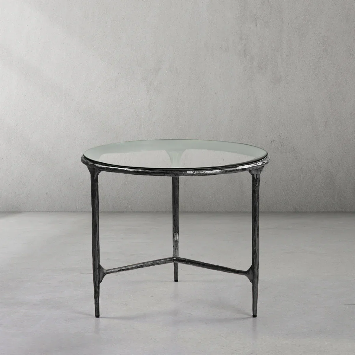 Thomson Glass Round Side Table 3 Leg 24"D