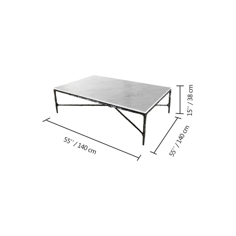Thomson Rectangle Marble Coffee Table