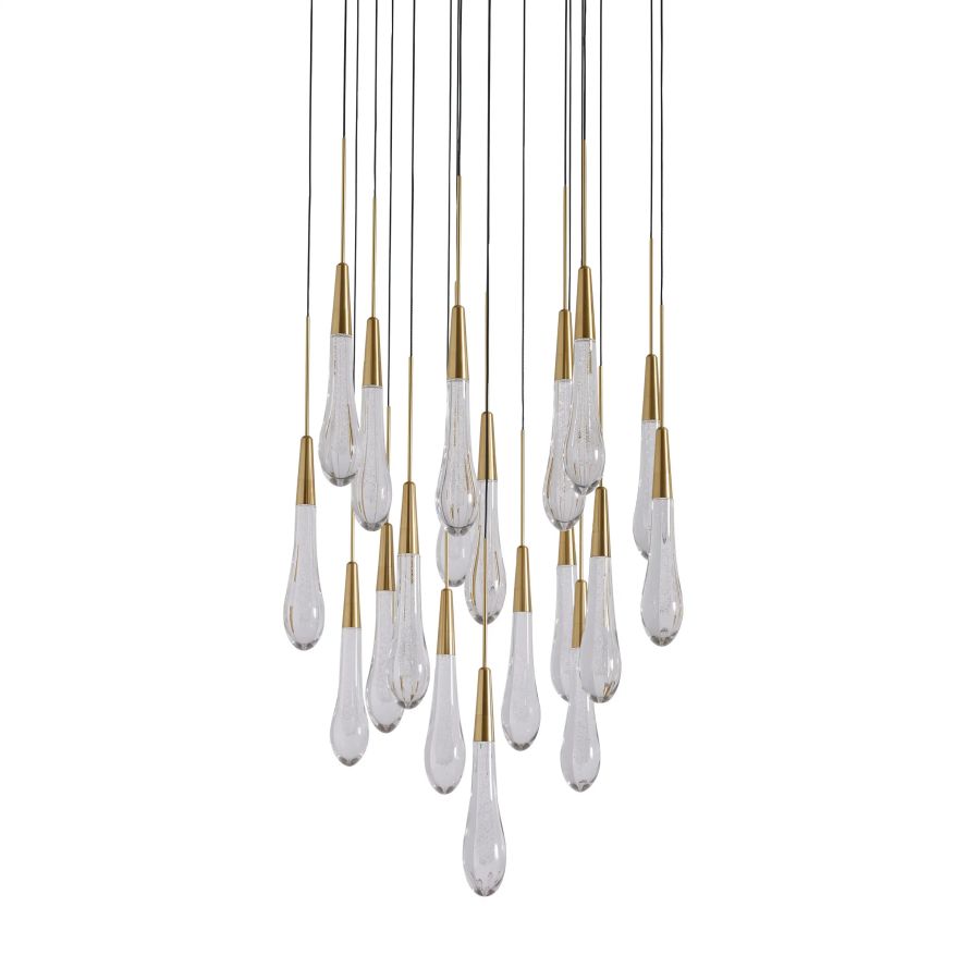 Waterdrop Round Chandelier