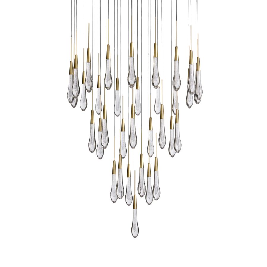 Waterdrop Round Chandelier
