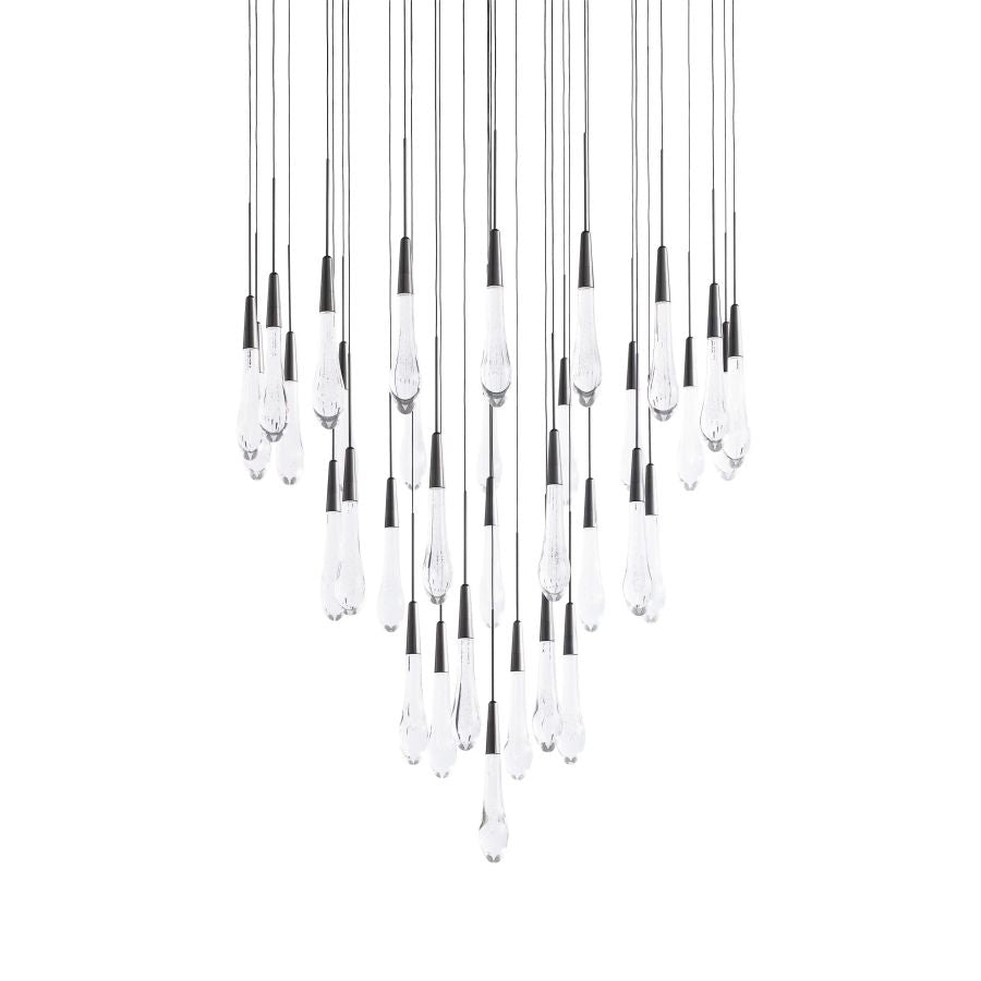Waterdrop Round Chandelier