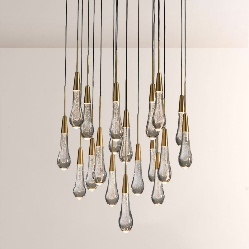 Waterdrop Round Chandelier
