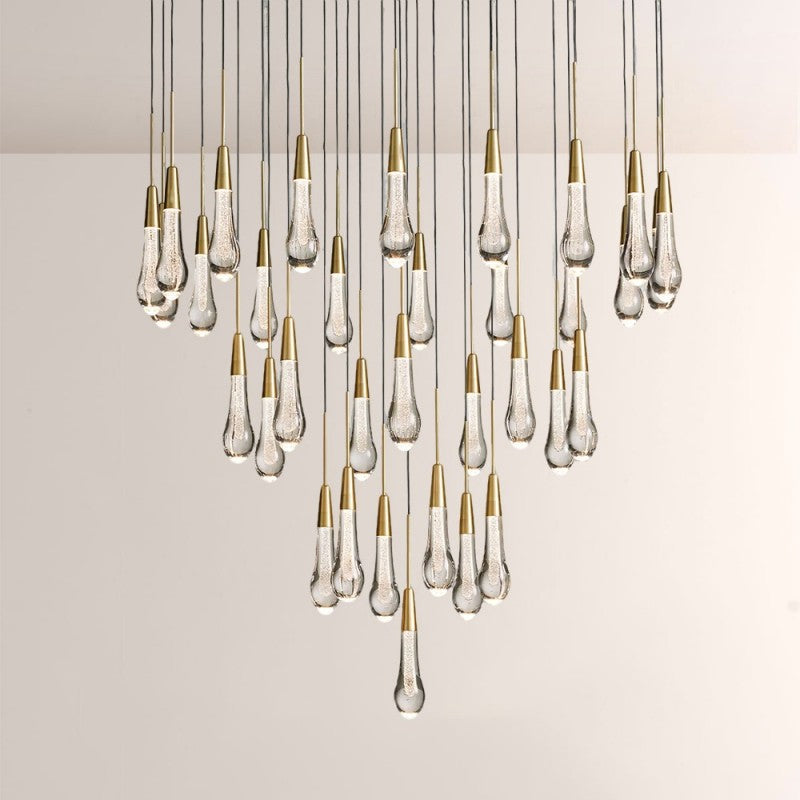 Waterdrop Round Chandelier