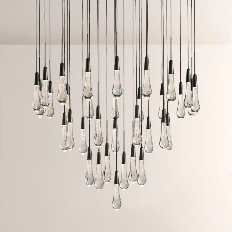 Waterdrop Round Chandelier