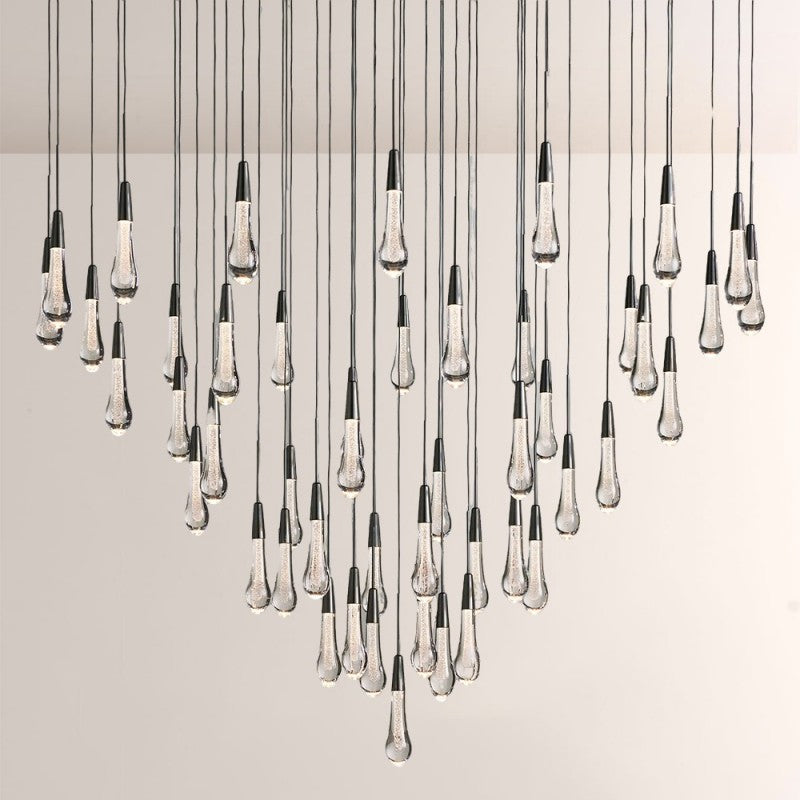 Waterdrop Round Chandelier