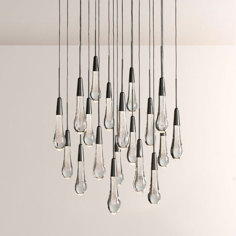Waterdrop Round Chandelier