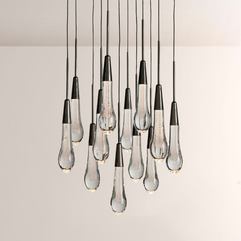 Waterdrop Round Chandelier
