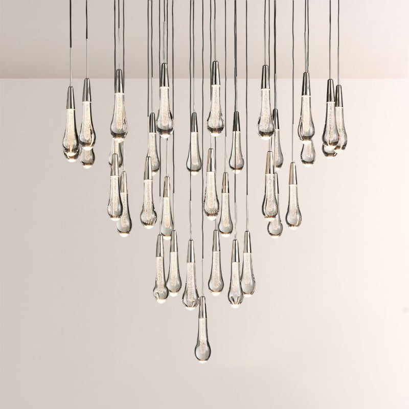Waterdrop Round Chandelier