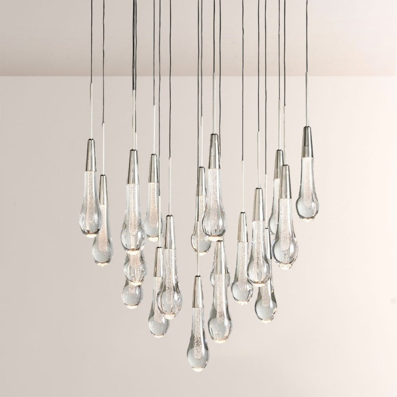Waterdrop Round Chandelier