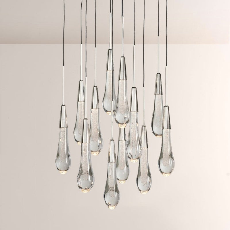 Waterdrop Round Chandelier