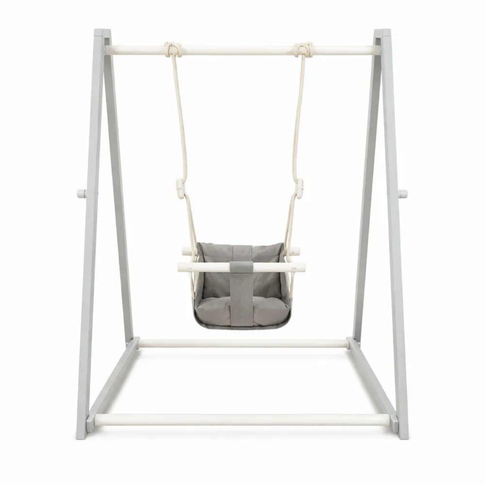 Balançoire Pliable en Bois pour Enfants de 6 à 36 Mois