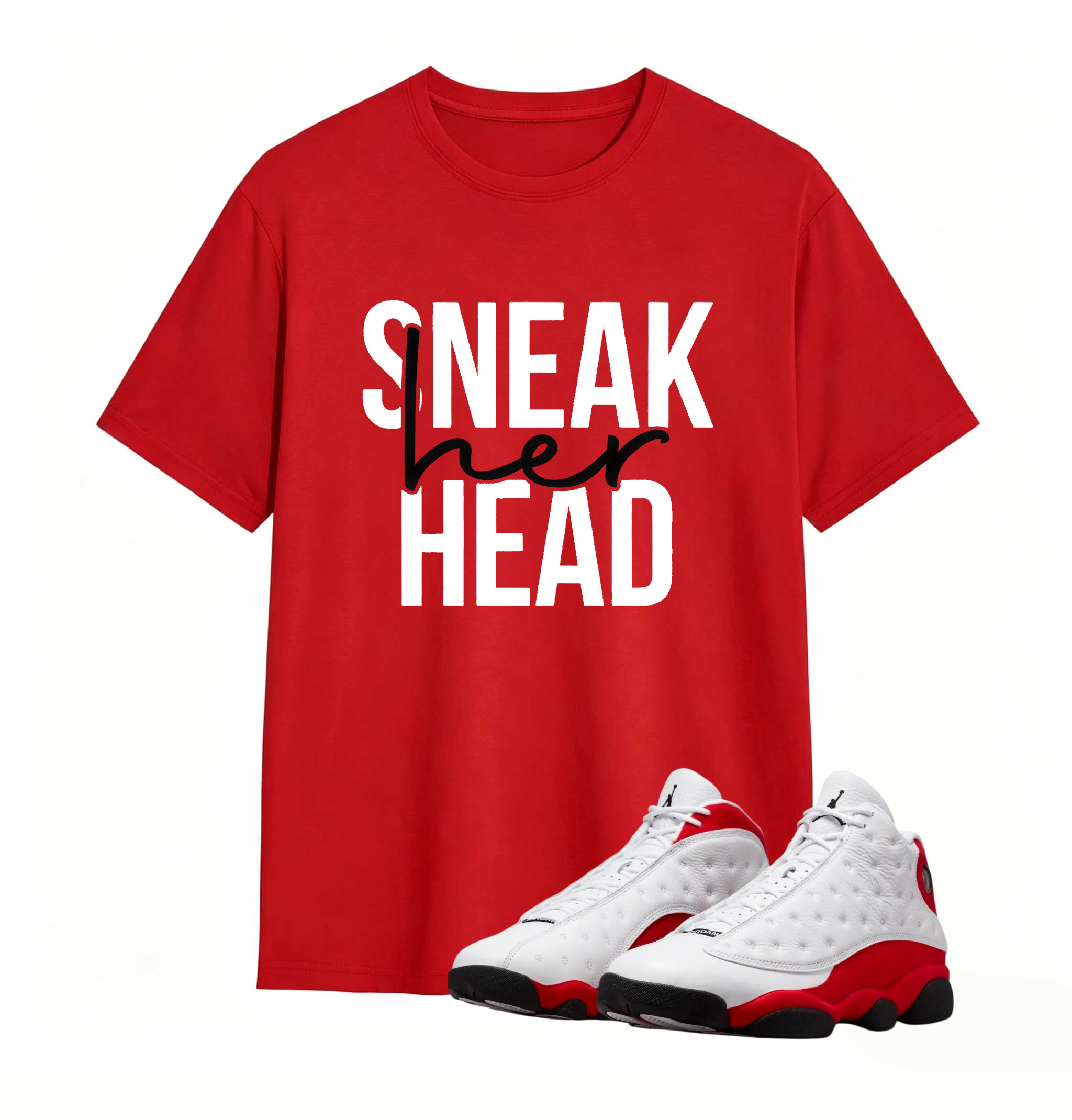 Jordan 13 OG Chicago Match Shirt _ SNEAKER HEAD Tee Sneaker Match T-Shirt
