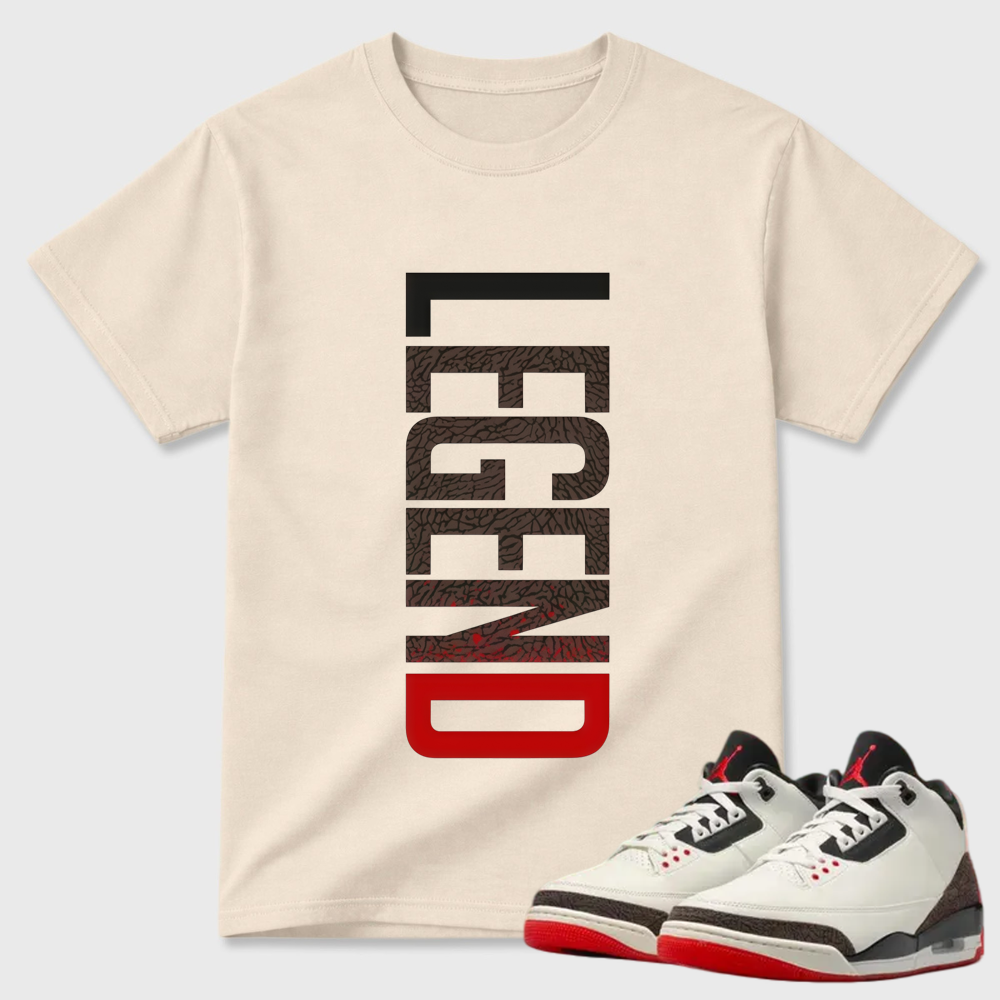 AJ3 World’s Best Dad Match Tee, Match LEGEND Shirt