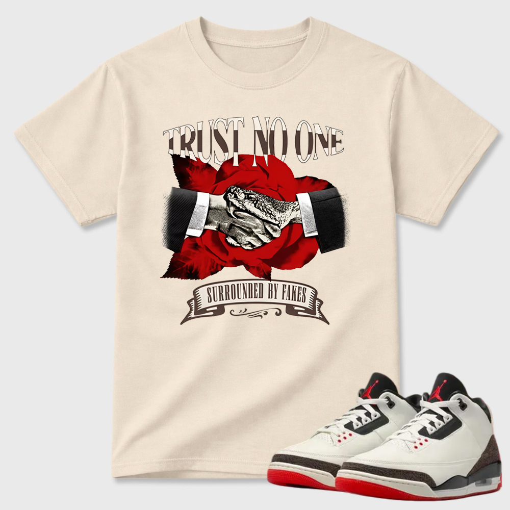 AJ3 World’s Best Dad Match Tee, Match TRUST NO ONE Shirt