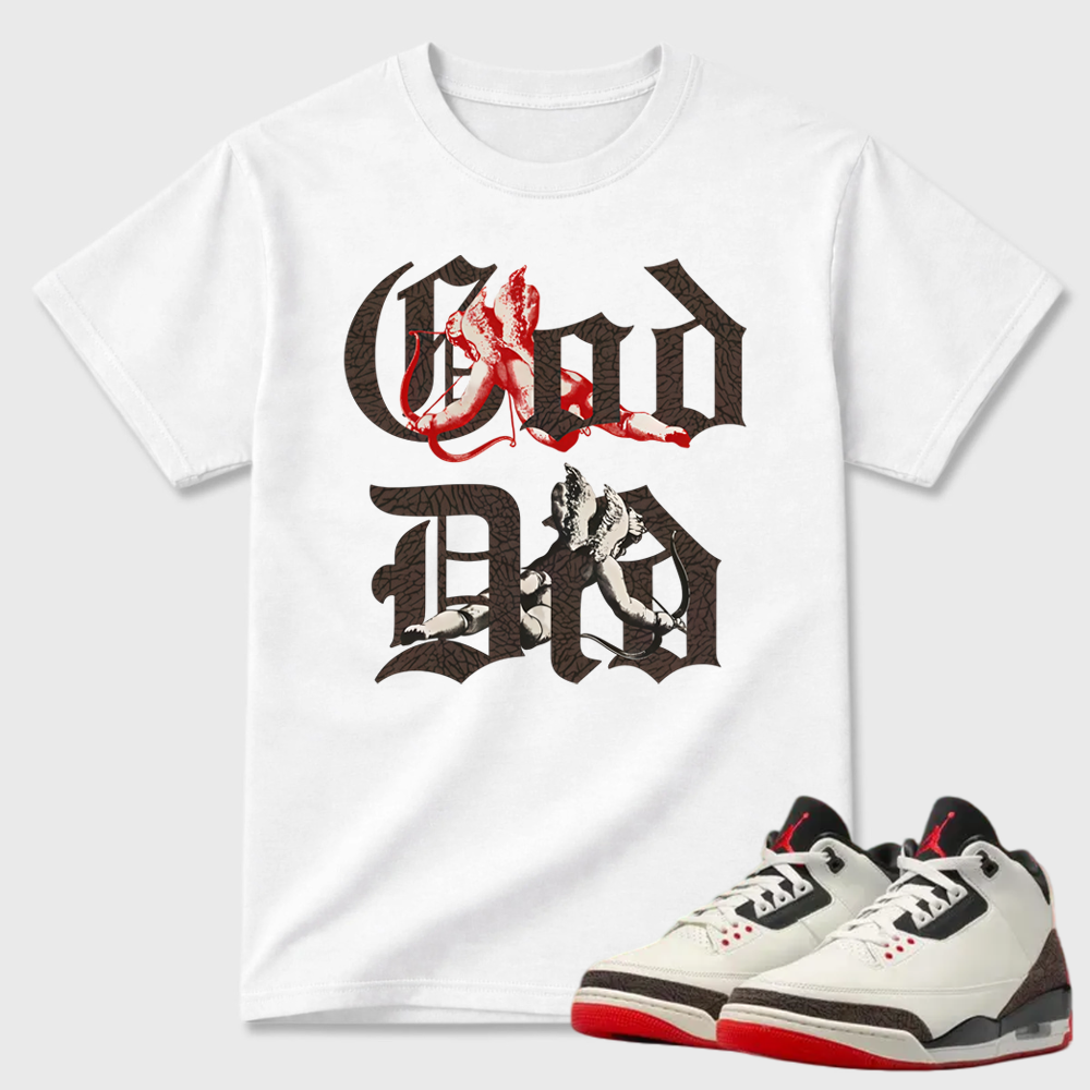 AJ3 World’s Best Dad Match Tee, Match GOD DID Shirt