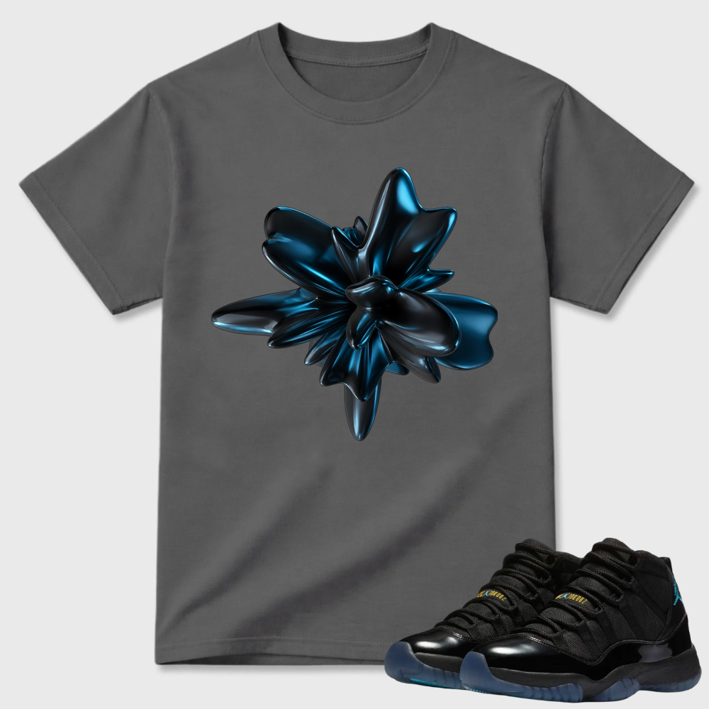 3D Abstract Flower Air Jordan 11 Modern Tee