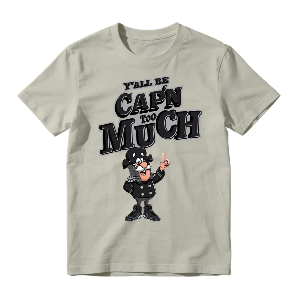 CAP'N MUCH! Shirt To Match Retro 6 Cap And Gown