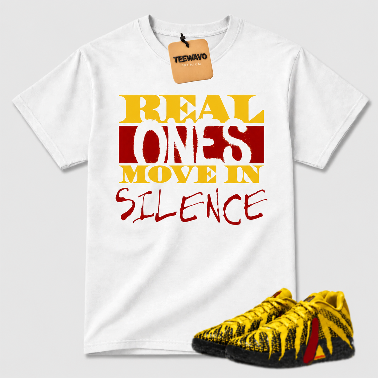 Real Ones Move In Silence Graphic Tee