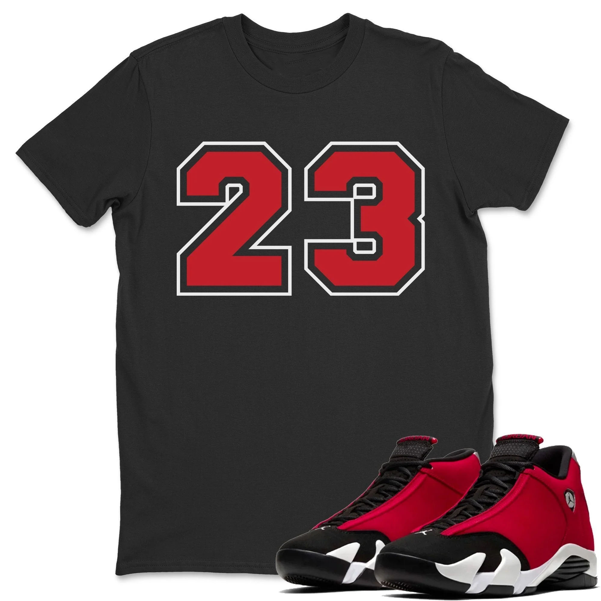 23 Unisex Tops - Air Jordan 14 Gym Red