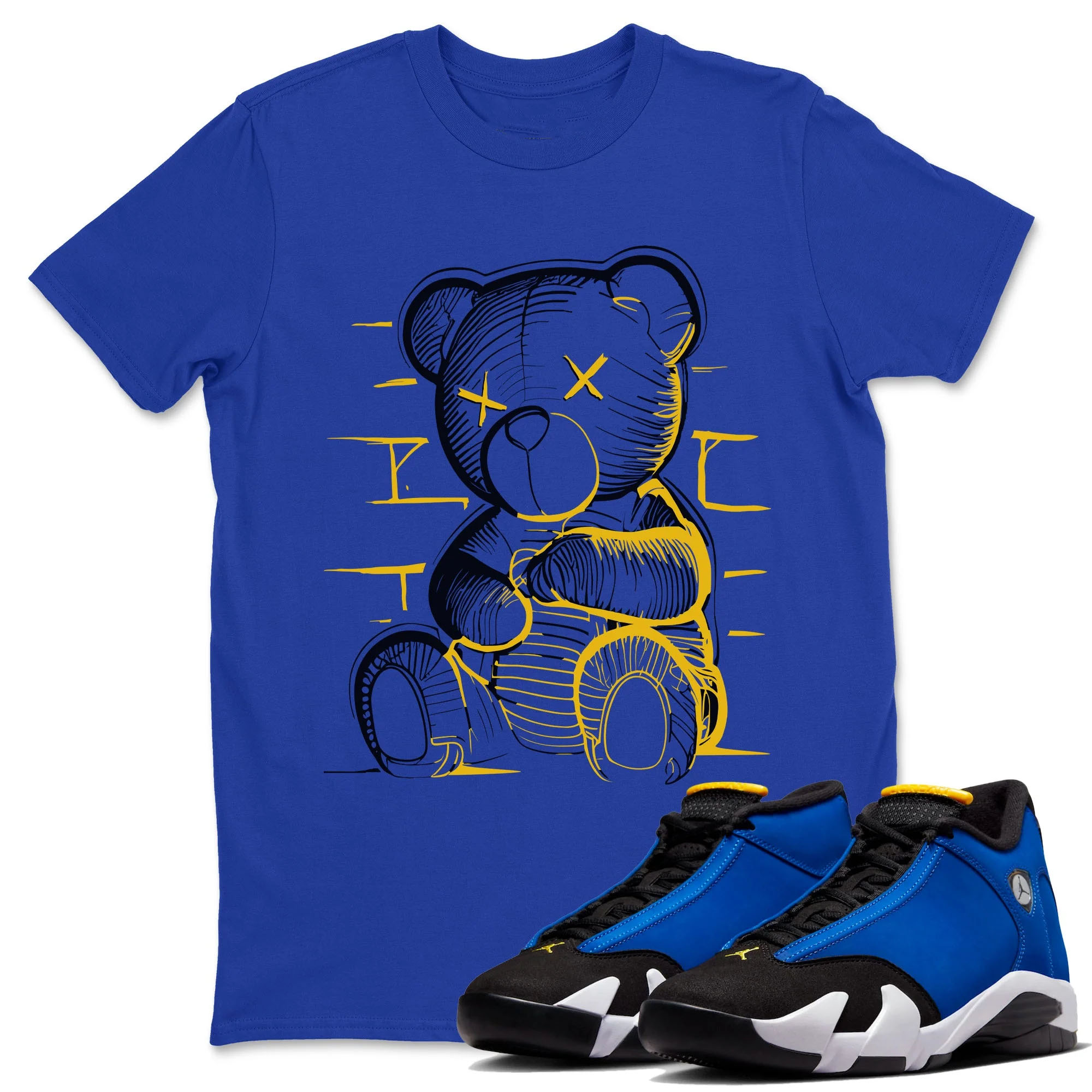 Neon Bear Unisex Tops - Air Jordan 14 Laney