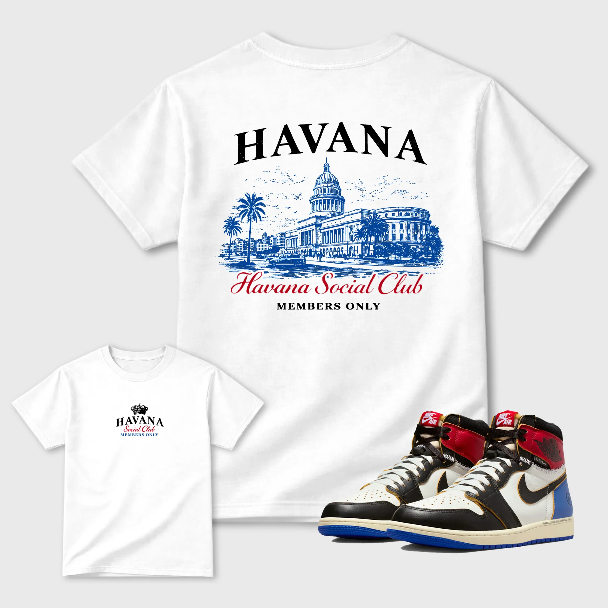 Havana Club TEEWAVO Sneaker Tees - Air Jordan 1 Union x Fragment