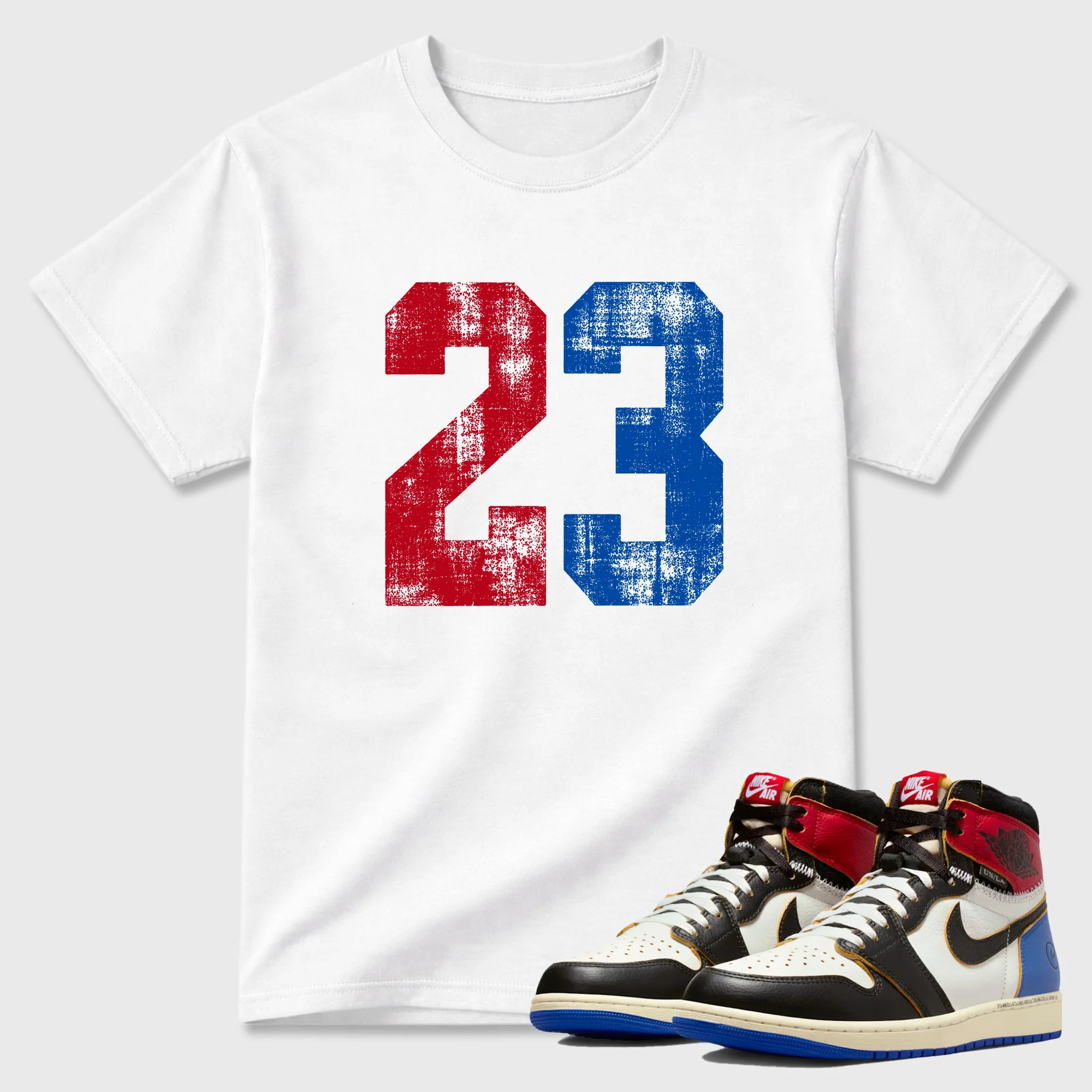 No.23 TEEWAVO Sneaker Tees - Air Jordan 1 Union x Fragment