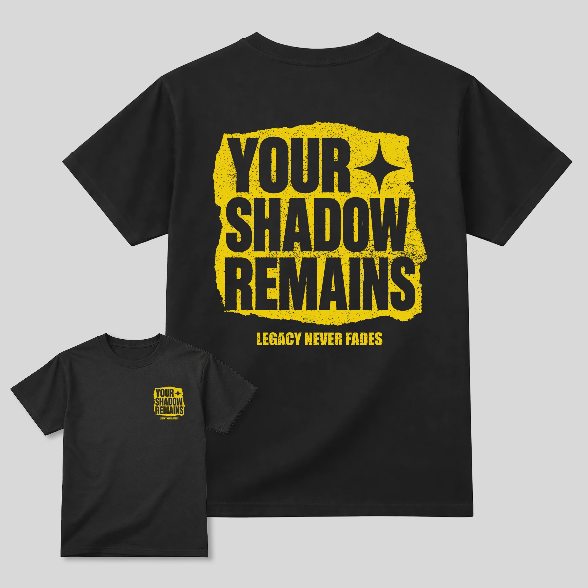 Your Shadow Remains AJ4 Tour Yellow Matching Graphic Tee