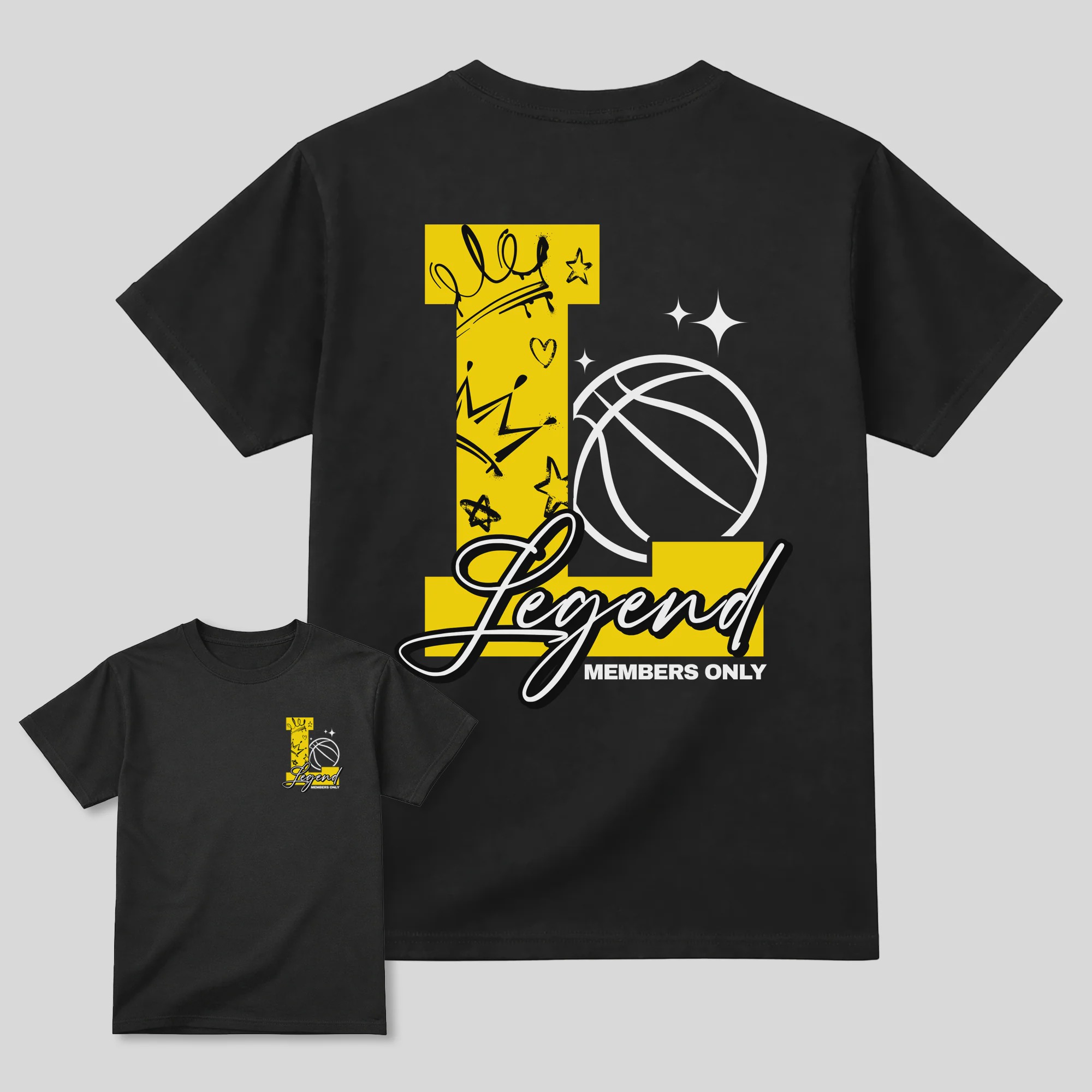 Legend AJ4 Tour Yellow Matching Graphic Tee
