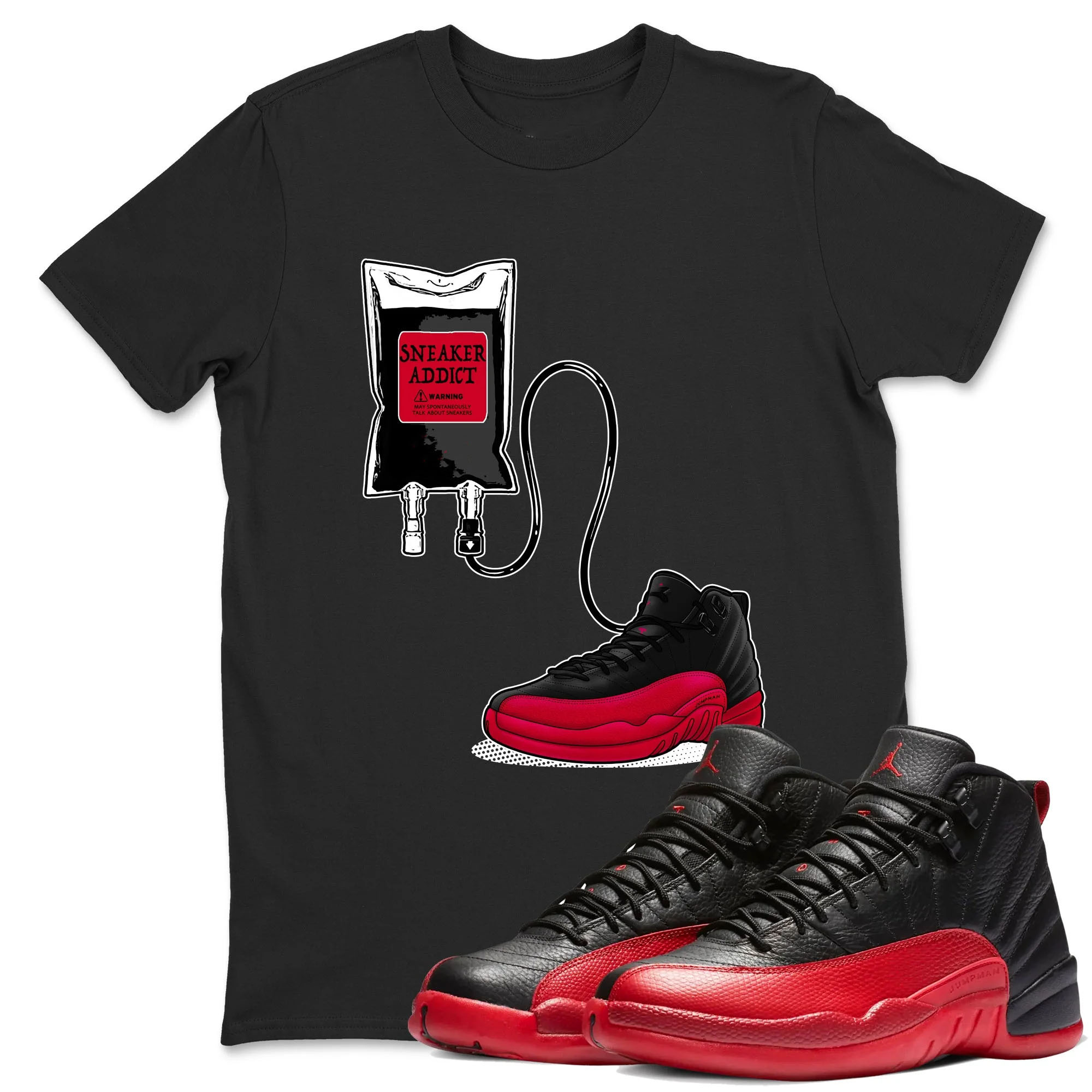 Sneaker Therapy TEEWAVO Sneaker Tees - Air Jordan 12 Flu Game