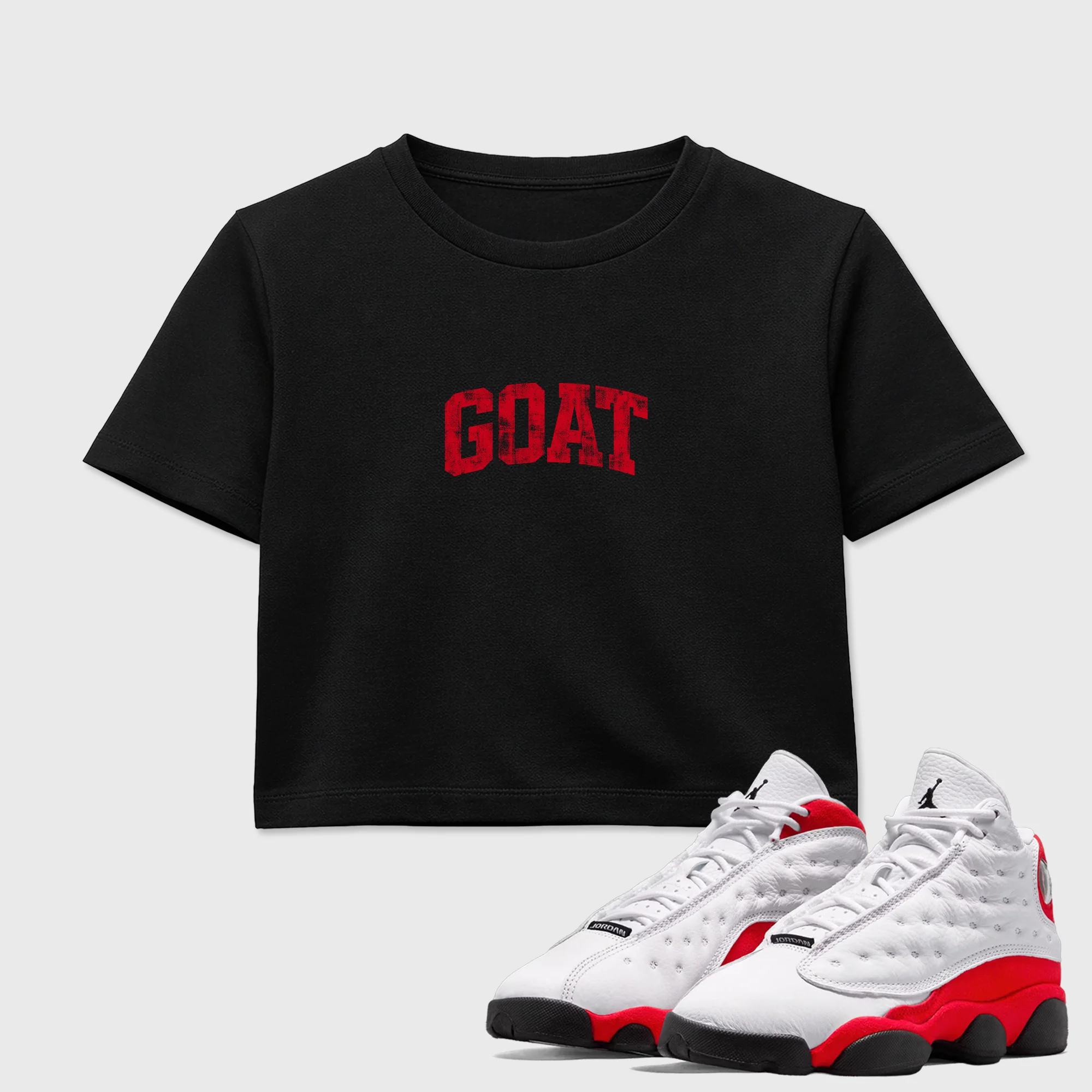 Vintage Goat SNRT Sneaker Women's Top - Air Jordan 13 University Red